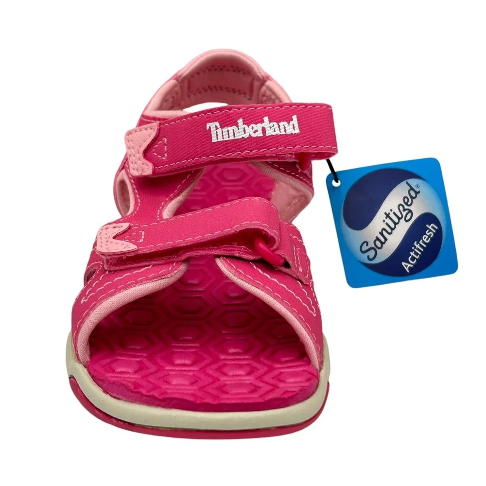 Timberland Girls Outdoor Sporty Sandals Size 12‎ Pink Open Toe Adjustable Straps